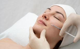 Aplicação de botox.